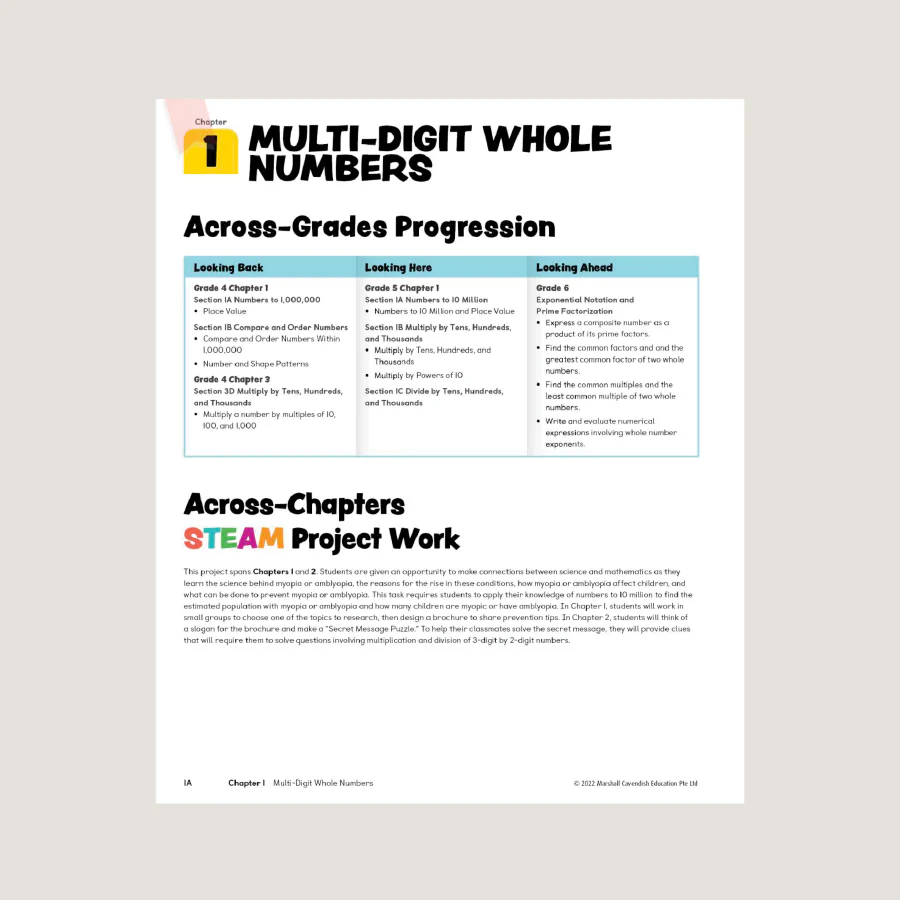 Primary Mathematics Teacher's Guide 5A (2022 Edition) - Image 2