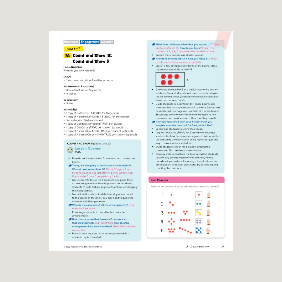 Primary Mathematics Teacher's Guide KA (2022 Edition) - Blemished - Image 2