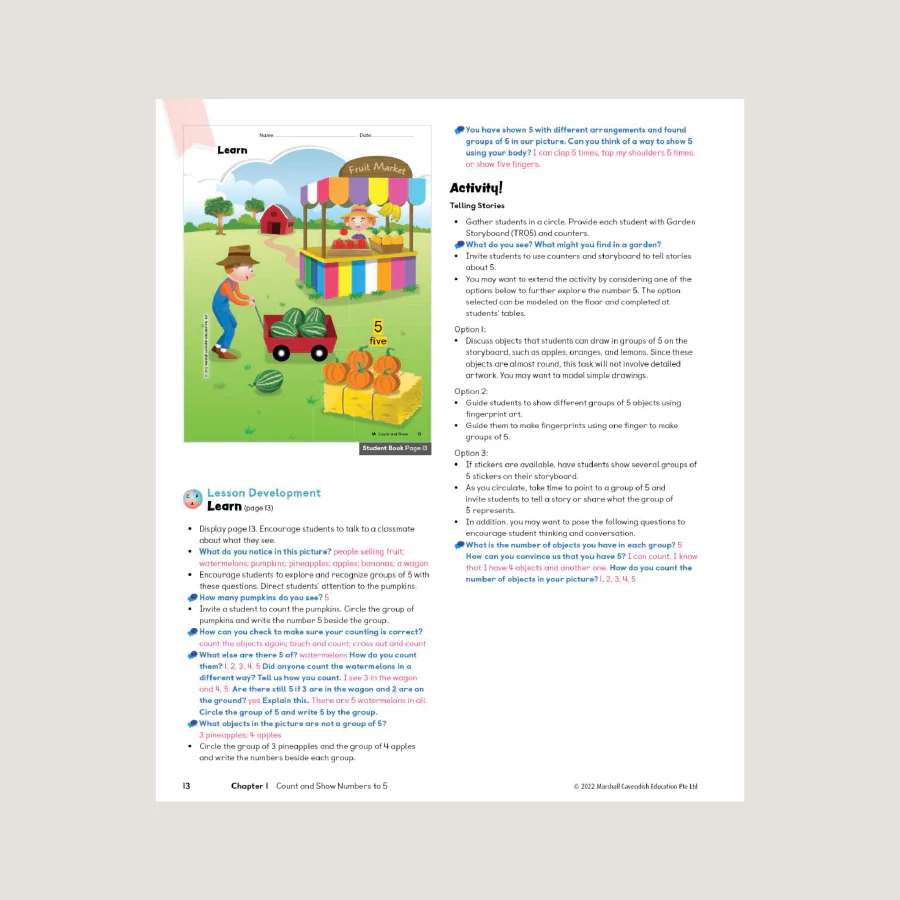 Primary Mathematics Teacher's Guide KA (2022 Edition) - Blemished - Image 3