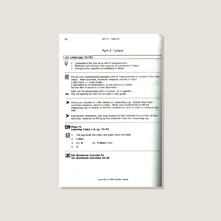 Primary Mathematics U.S. Edition Home Instructor's Guide 2B - Image 4