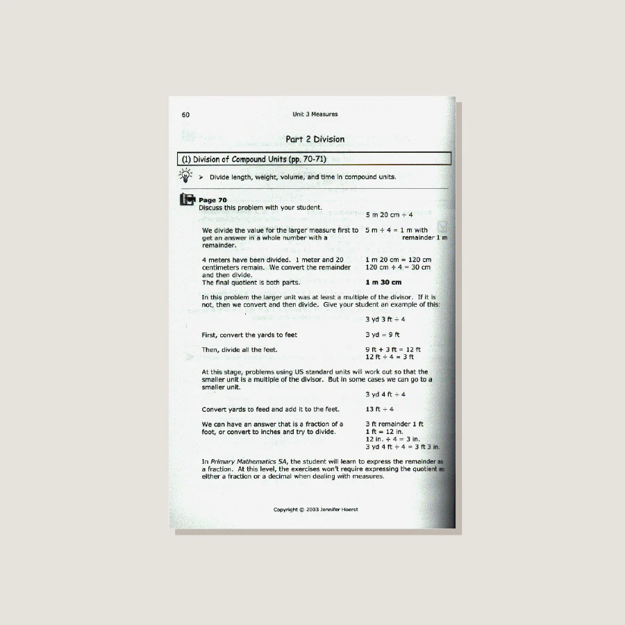 Primary Mathematics U.S. Edition Home Instructor's Guide 4B - Image 3