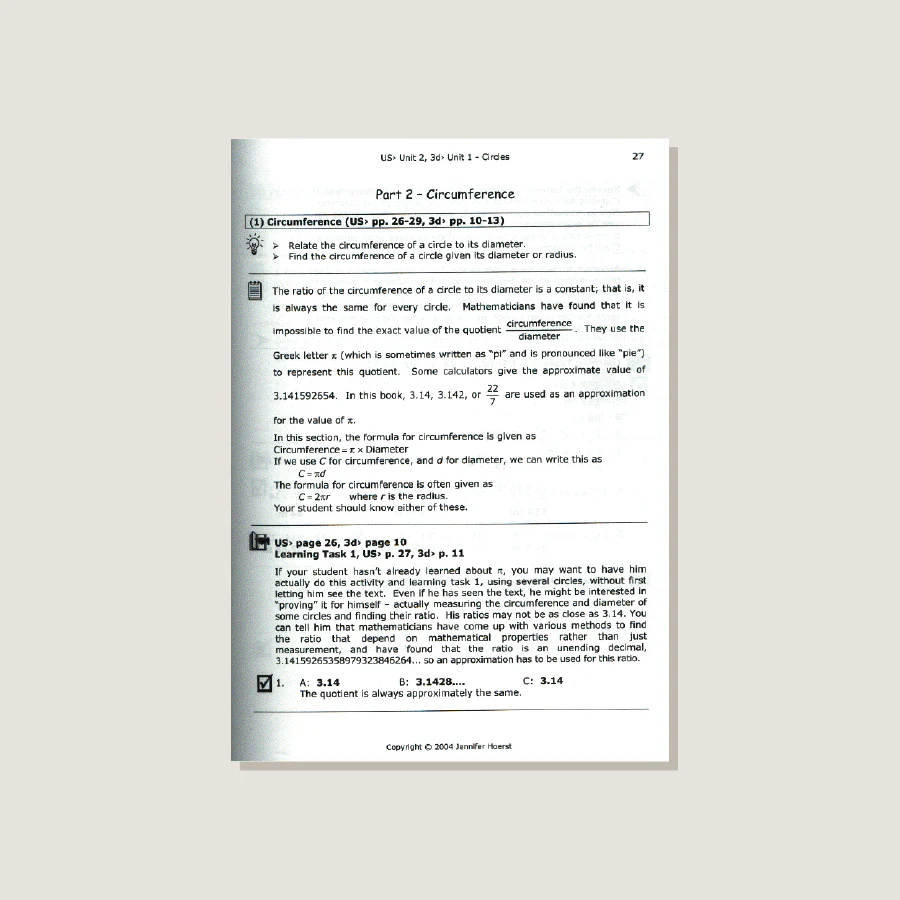 Primary Mathematics U.S. Edition Home Instructor's Guide 6B - Image 4