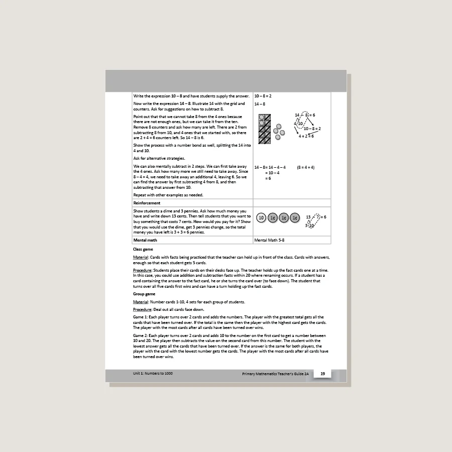Primary Mathematics U.S. Edition Teacher's Guide 2A - Image 3