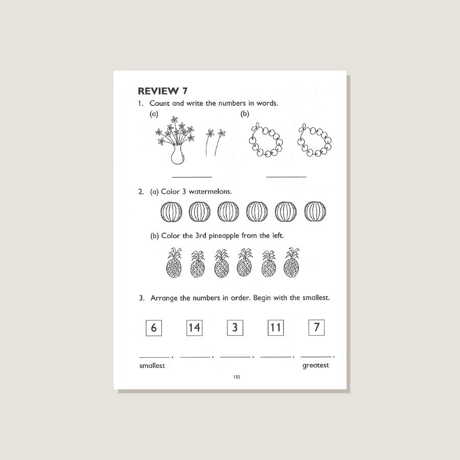 Primary Mathematics U.S. Edition Workbook 1A - Image 4